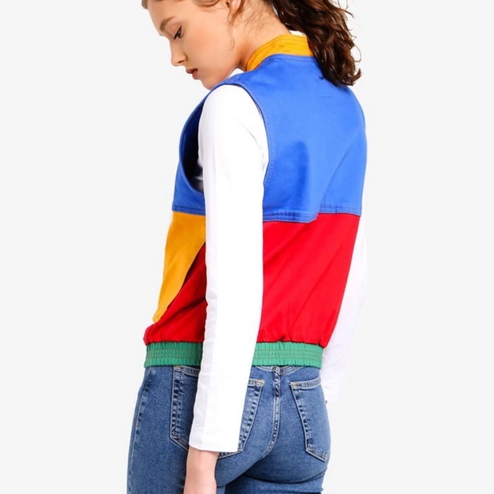 GUESS x J BALVIN Colorblocked Denim Vest L NWT - Picture 3 of 15